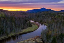 Ausable River as it leads north past Whiteface Mt