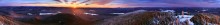 Blue Mountain Winter Sunrise 360 d. pano