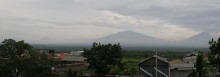Mt. Merbabu, center, from Magelang City
