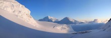 expedition camp on Kahiltna Glacier