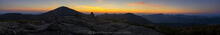 Skylight dawn panorama, with Mt Marcy across valley