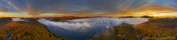 Schroon Lake aerial 360 degree panorama fall 2019