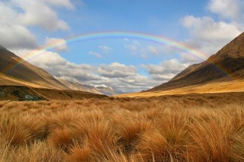 Windon Burn valley rainbow, Mavora Lakes