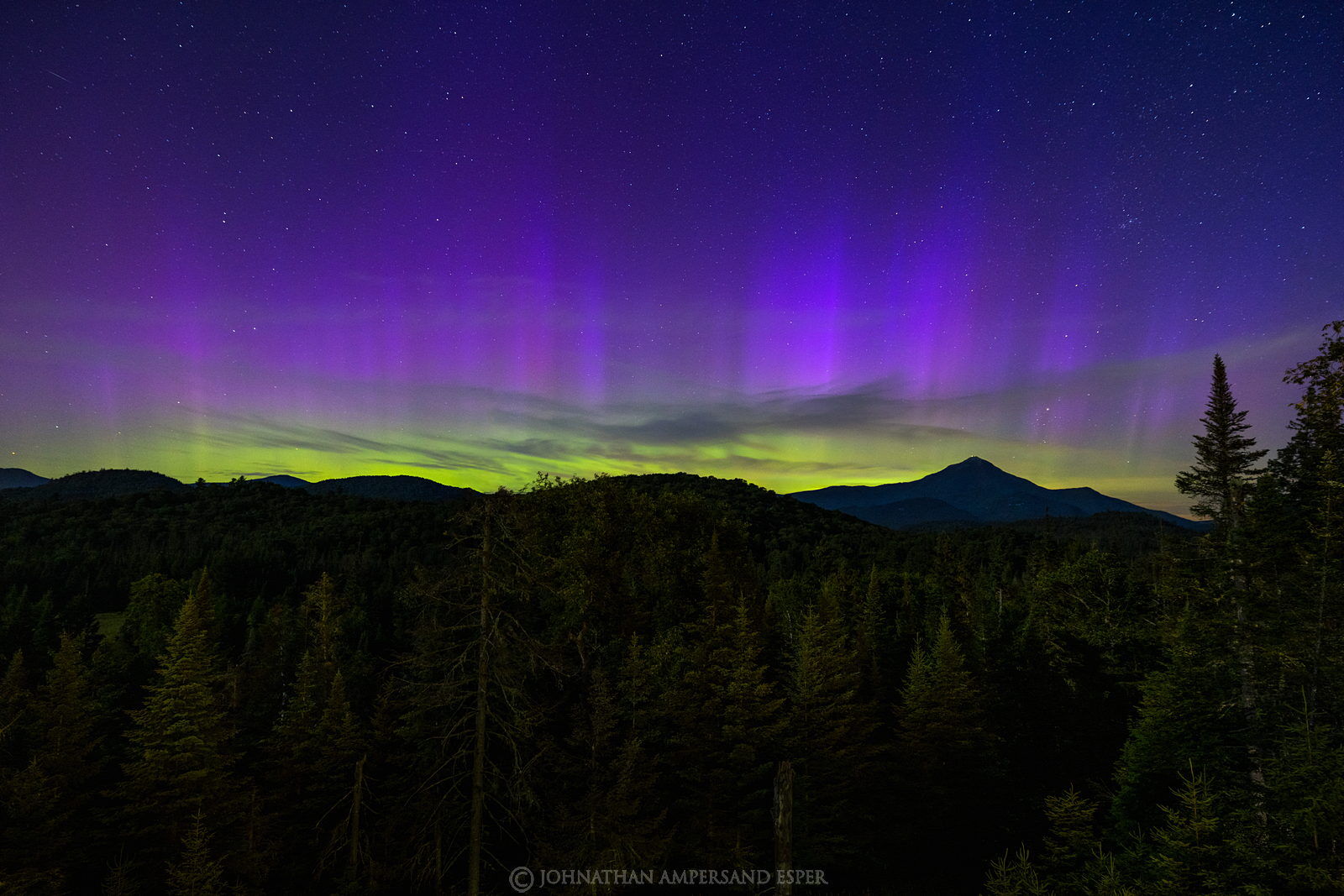 Aurora Borealis,Northern Lights,Whiteface Mt,moonlight,night,Whiteface,Whiteface Mt.,Whiteface Mountain,River Road,River Road...