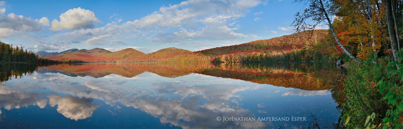 Clear Pond, Elk Lake,Dix Range,fall,autumn,reflecting,reflection,calm,lake,High Peaks,Adirondack Mountains,Johnathan Esper,Elk...