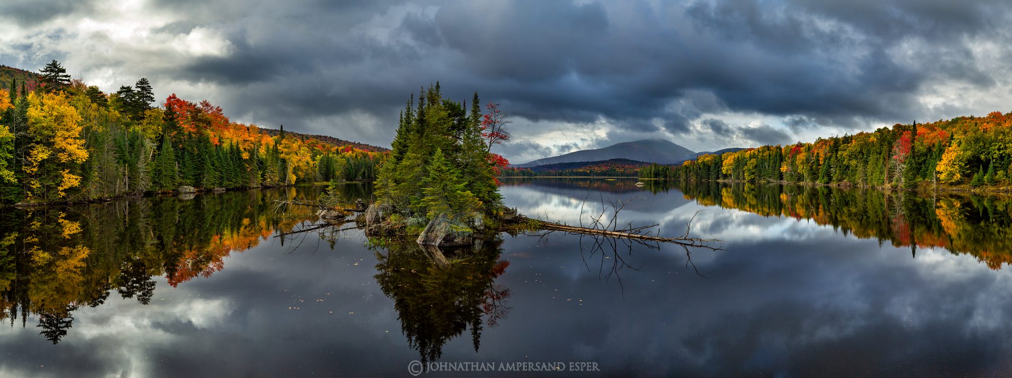 County Line Flow,Kempshall Mt,island,reflection,fall,2016,lake,Adirondacks,Adirondack lake,Adirondack photography,Adirondack...