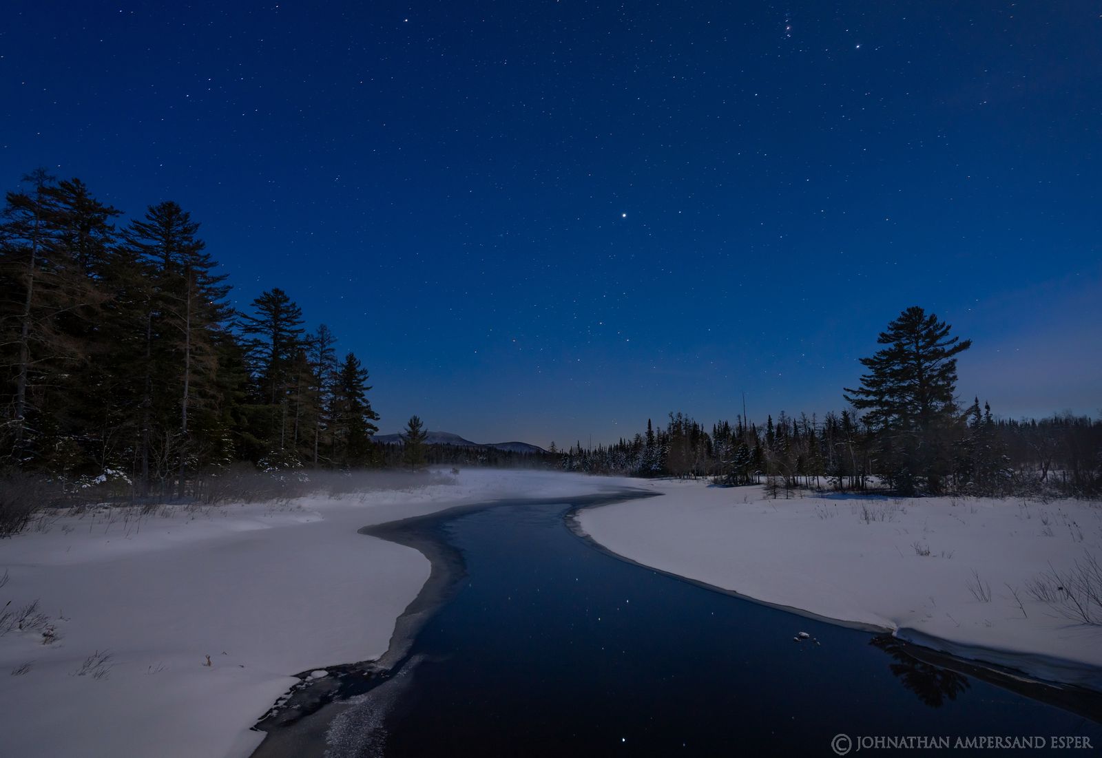 Debar Mt,Deer River Flow,night,stars,night photography,Adirondacks,winter,2020,