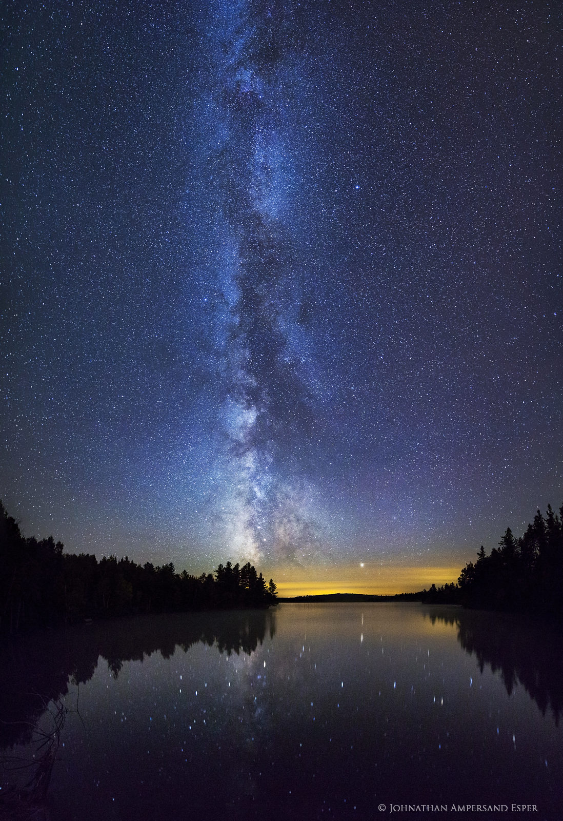Kushaqua Lake,Lake Kushaqua,Milky Way,stars,night,sky,galaxy,reflection,Milky Way galaxy,