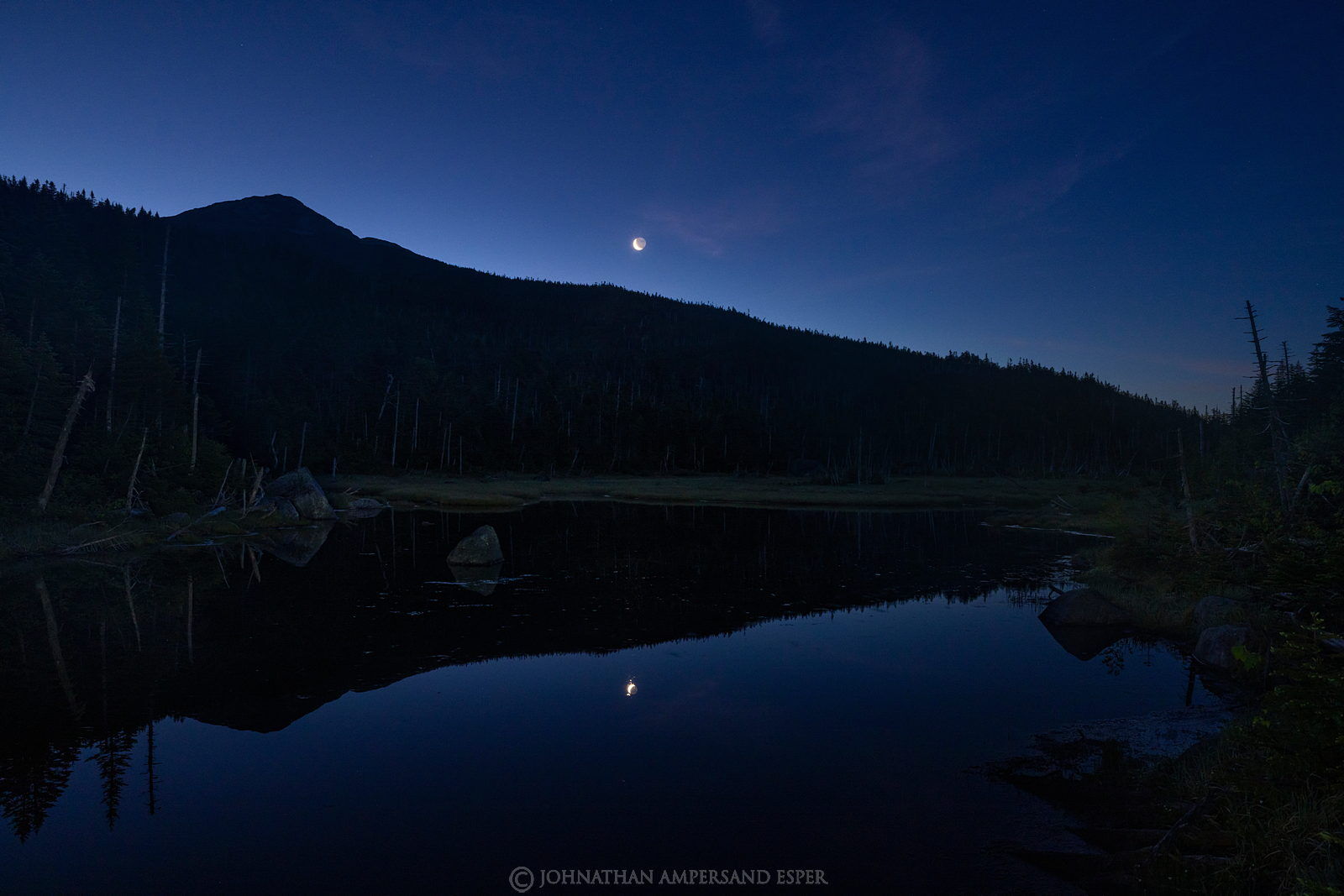 Lake Tear of the Clouds,Lake Tear,moon,Mt. Marcy,Marcy,Mt Marcy,summer,2022,