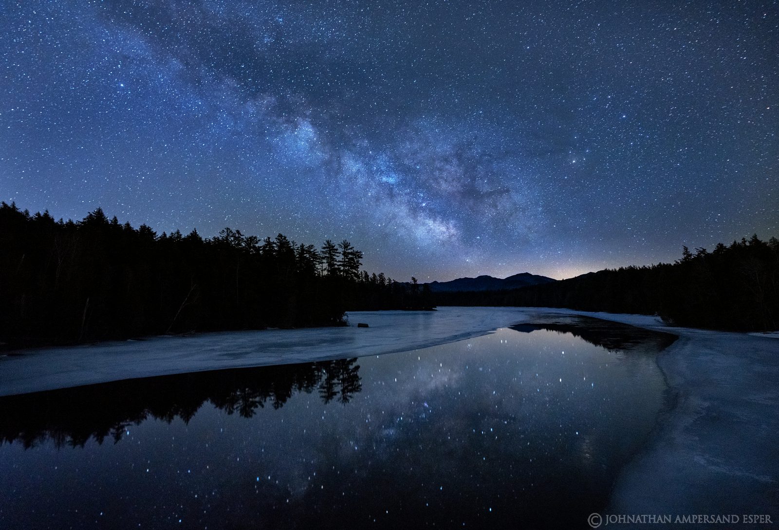 Milky Way,March,2021,Second Pond,ice,night,
