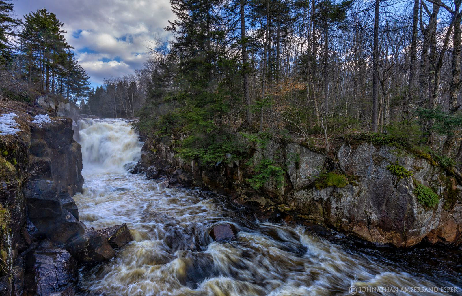 Grasse River,Grass River,Rainbow Falls,Rainbow Falls Grasse River,Tooley Pond Rd,waterfall,spring,2020,April,gorge,